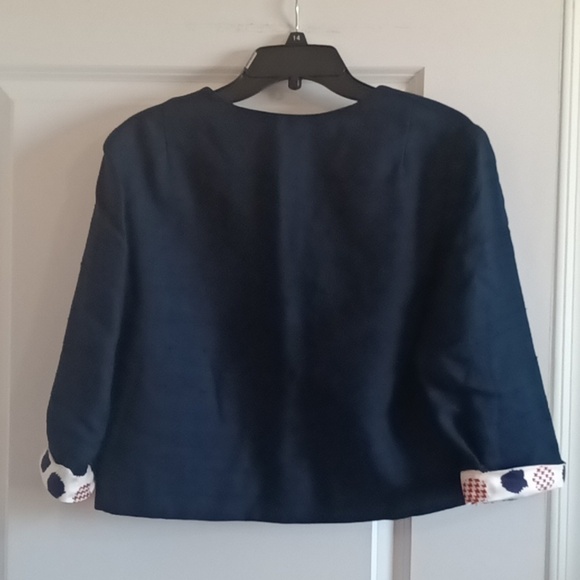 Young House cropped jacket VTG from 1960s three quarter sleeves size XS P - Picture 5 of 13